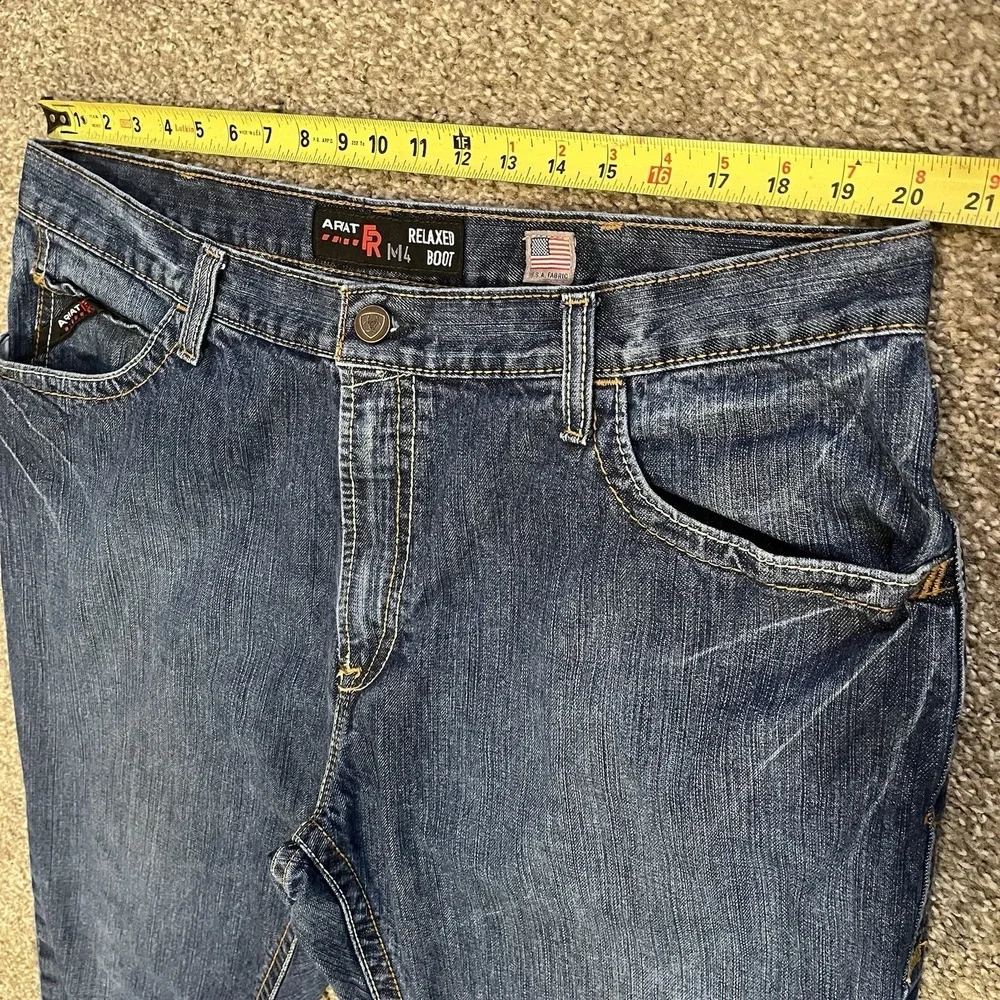 Ariat FR M4 Jeans Mens 42X32 Relaxed Boot Cut CAT2 Flame Fire Resistant Workwear